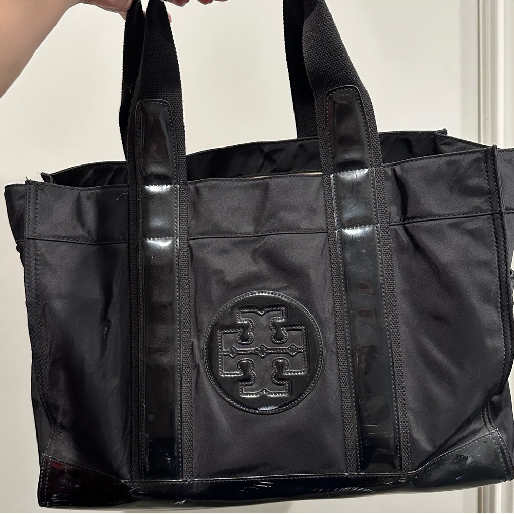 Tory Burch Nylon and Leather Ella Tote